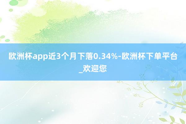 欧洲杯app近3个月下落0.34%-欧洲杯下单平台_欢迎您