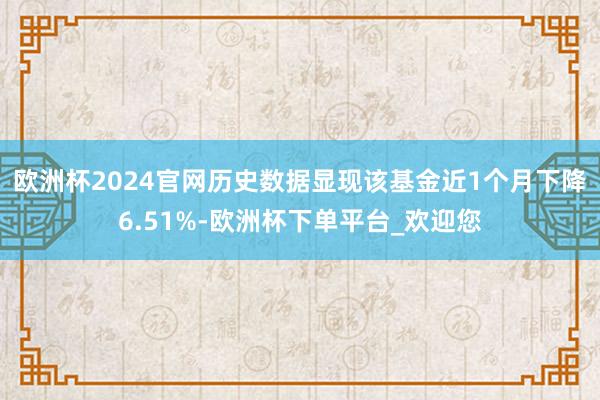 欧洲杯2024官网历史数据显现该基金近1个月下降6.51%-欧洲杯下单平台_欢迎您