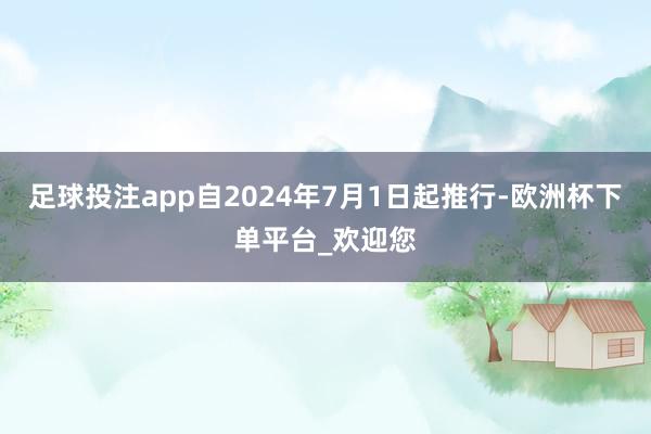 足球投注app自2024年7月1日起推行-欧洲杯下单平台_欢迎您