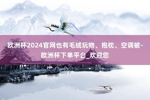 欧洲杯2024官网也有毛绒玩物、抱枕、空调被-欧洲杯下单平台_欢迎您