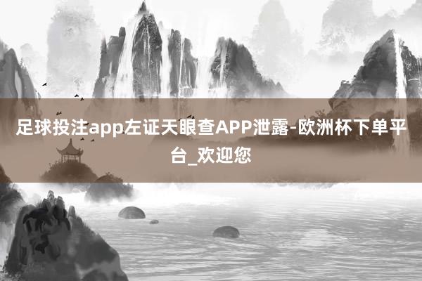 足球投注app左证天眼查APP泄露-欧洲杯下单平台_欢迎您
