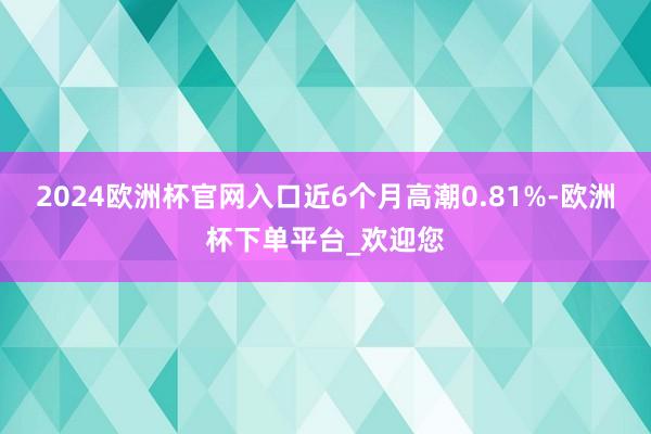 2024欧洲杯官网入口近6个月高潮0.81%-欧洲杯下单平台_欢迎您
