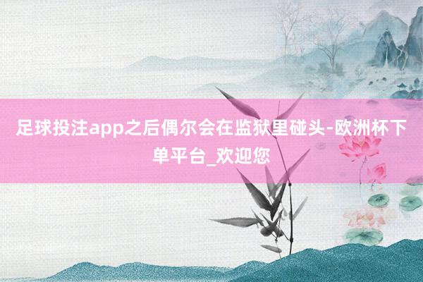 足球投注app之后偶尔会在监狱里碰头-欧洲杯下单平台_欢迎您