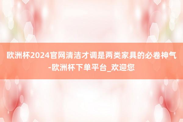 欧洲杯2024官网清洁才调是两类家具的必卷神气-欧洲杯下单平台_欢迎您