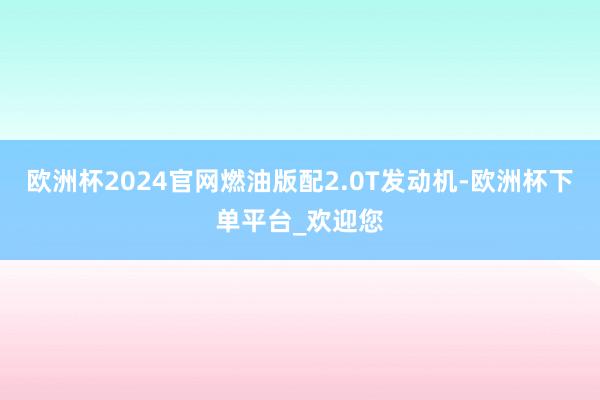 欧洲杯2024官网燃油版配2.0T发动机-欧洲杯下单平台_欢迎您