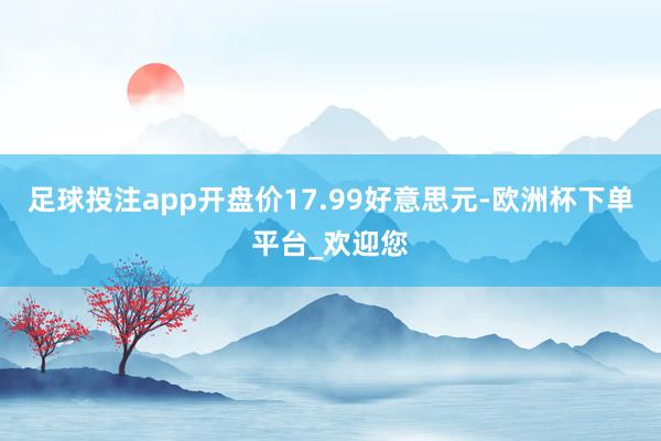 足球投注app开盘价17.99好意思元-欧洲杯下单平台_欢迎您