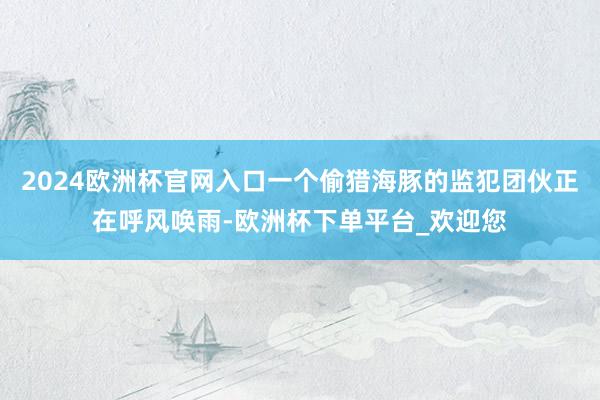 2024欧洲杯官网入口一个偷猎海豚的监犯团伙正在呼风唤雨-欧洲杯下单平台_欢迎您