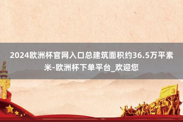 2024欧洲杯官网入口总建筑面积约36.5万平素米-欧洲杯下单平台_欢迎您