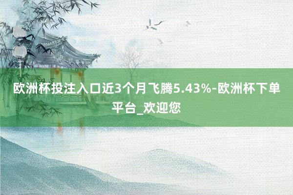 欧洲杯投注入口近3个月飞腾5.43%-欧洲杯下单平台_欢迎您